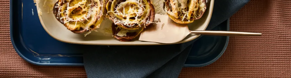 Zoete aardappelgratin met gruyère