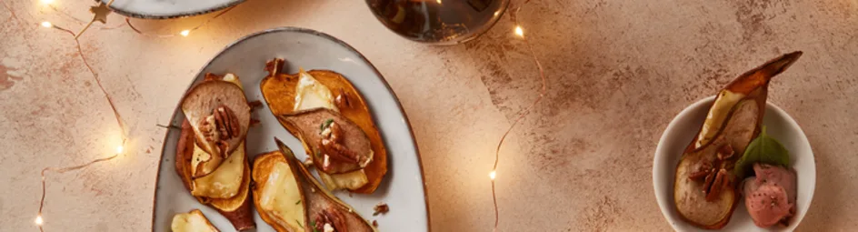 Zoete aardappel uit de oven met pecannoten