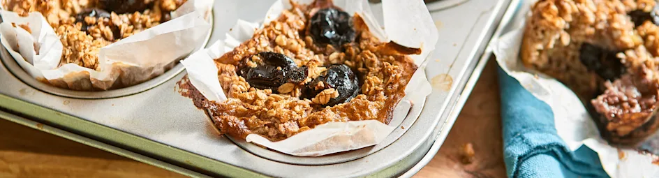 Havermoutmuffins met kersen