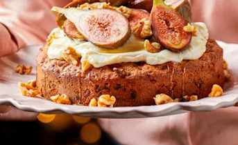 Cake met verse vijgen