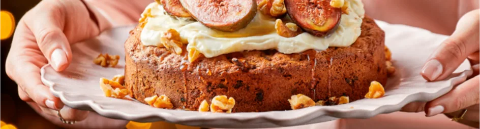 Cake met verse vijgen