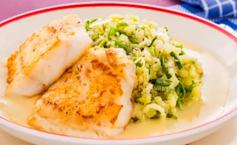 Gebakken kabeljauwfilet met preistamppot