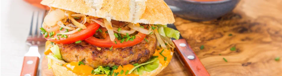 Spicy hamburger deluxe
