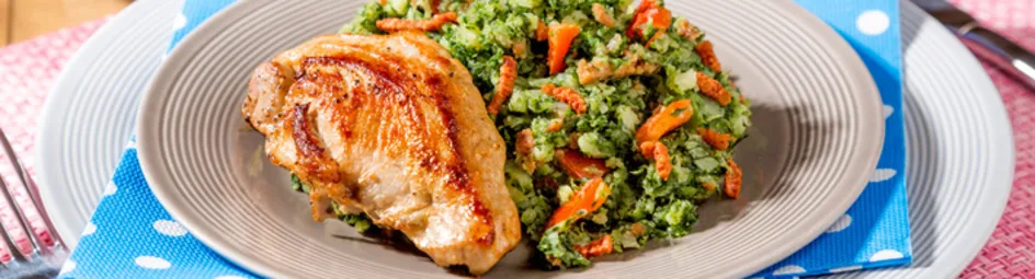 Hamlappen met mediterrane stamppot