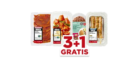 BBQ Kies en Mix 3+1 GRATIS