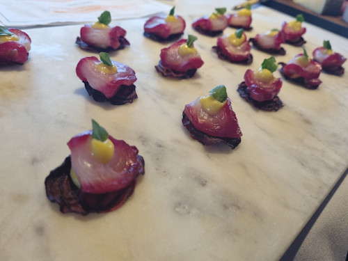 Beetroot kingfish