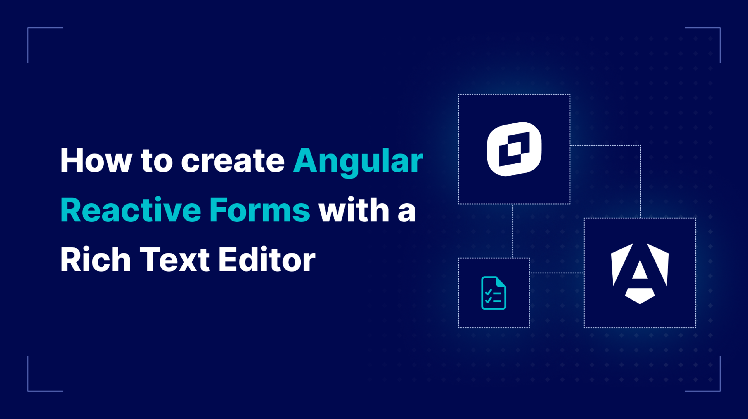 How to create Angular Reactive Forms with a Rich Text Editor | TinyMCE