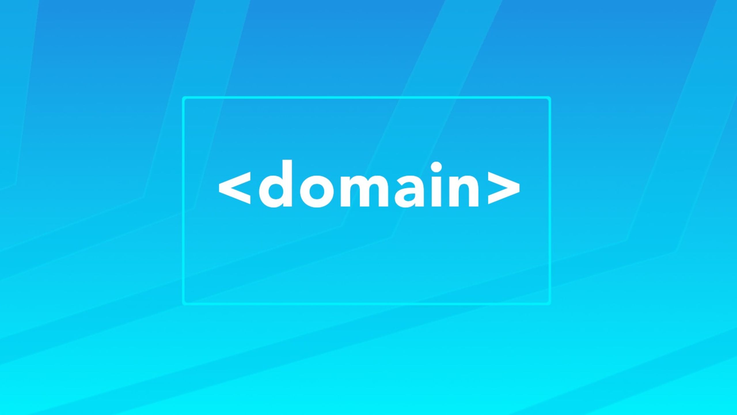 domain in greater and less than carets to prepare the reader for thinking about their domain HTML by Clark Van Der Beken