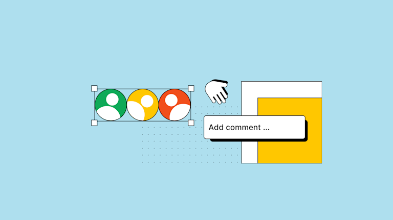 Symbols representing the avatar being added to the comments of a dms