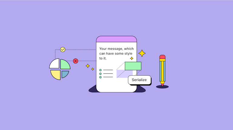 Content being serialized and being moved around in a text editor