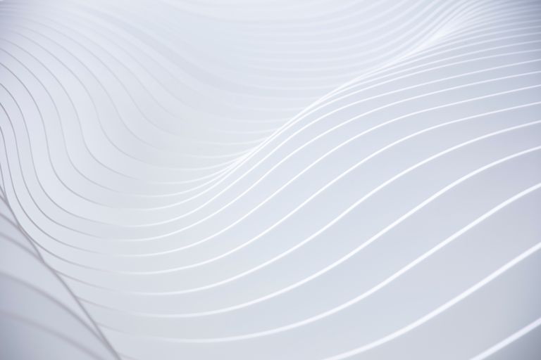 A series of overlaying clean white structures, giving a futuristic look.