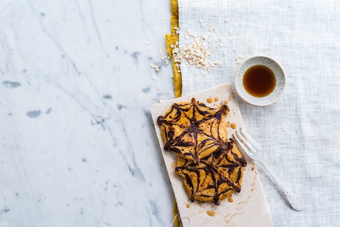 Pancakes d'Halloween à la citrouille