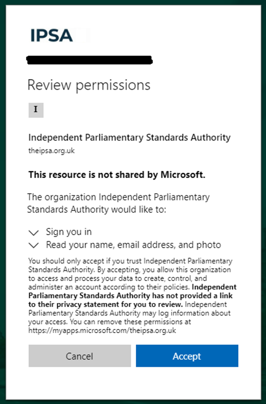Review permissions