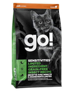 Go! Solutions Sensitivities Recette avec insecte à ingrédients limités pour chats