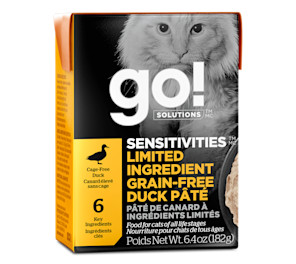 Go! Solutions Sensitivities Pâté de canard à ingrédients limités sans grains