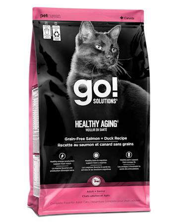 Go! Solutions Healthy Aging Salmon + Duck Recipe kibble for Cats