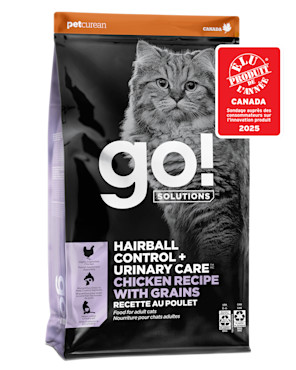Go! Solutions Hairball Control + Urinary Care Chicken Recipe with Grains for Cats