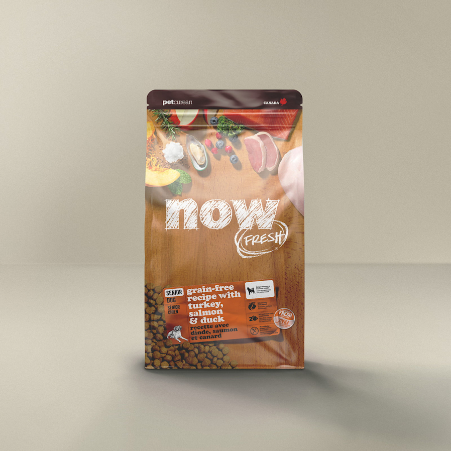 Now Fresh Senior Grain-Free Recipe with Turkey, Salmon & Duck for dogs