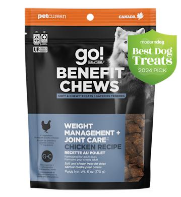 Go! Benefit Chews Weight Management + Joint Care Chicken Recipe, Modern Dog Best Dog Treats 2024 Pick