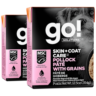 Go! Solutions Skin + Coat Care Pollock Pâté with Grains for Dogs