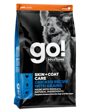 Go! Solutions Skin + Coat Care Chicken Recipe with Grains for Dogs