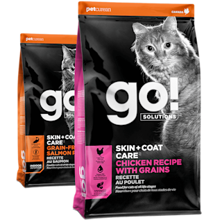 Go! Solutions Skin + Coat Care dry food recipes for cats
