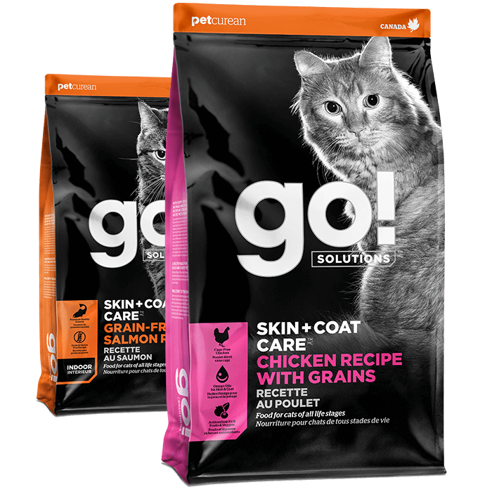 Go! Solutions Skin + Coat Care dry food recipes for cats