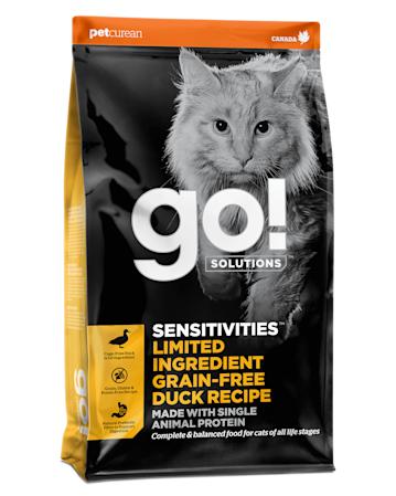 Go! Solutions Sensitivities מתכון ברווז ללא דגנים עם רכיבים מוגבלים