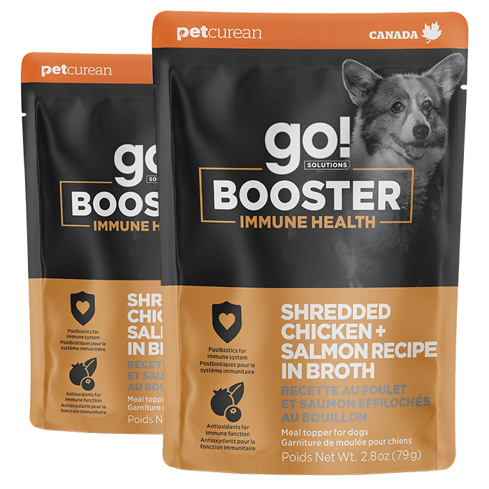 Go! Solutions Booster Immune Health Chicken + Salmon dog food topper