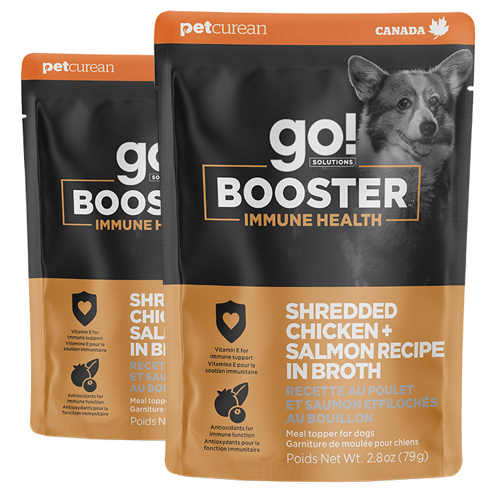 Go! Solutions Booster Immune Health Chicken + Salmon dog food topper