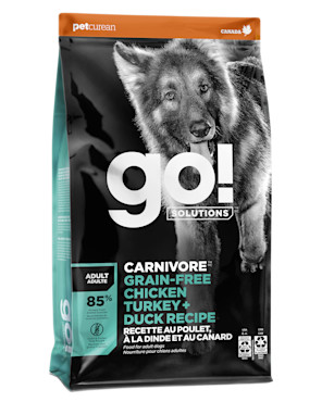 Go! Solutions Carnivore Chicken, Turkey + Duck dry dog food
