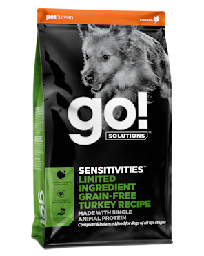 Go! Solutions Sensitivities מתכון תרנגול הודו ללא דגנים עם רכיבים מוגבלים
