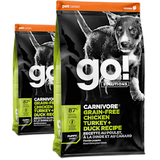 Go! Solutions Carnivore Grain-Free Chicken, Turkey + Duck Puppy Recipe