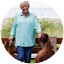 Shirley Culpin with her two dogs
