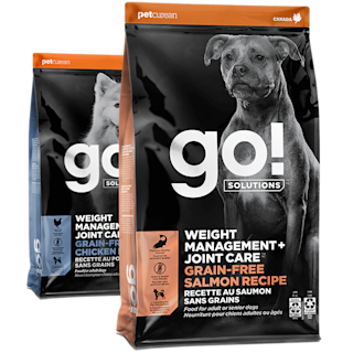 Go! Solutions Weight Management + Joint Care kibble recipes for dogs