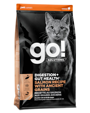 Go! Solutions Digestion + Gut Health Salmon Recipe with Ancient Grains for Cats
