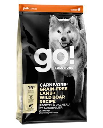 Go! Solutions Carnivore Grain-Free Lamb + Wild Boar Recipe for Dogs