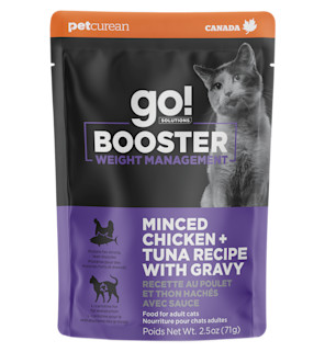 Go! Booster Weight Management Minced Chicken + Tuna Recipe with Gravy for Cats
