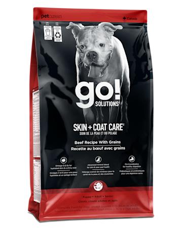 Go! Solutions Skin + Coat Care Beef Recipe dry dog food
