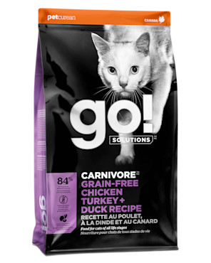Go! Solutions Carnivore Recette au poulet, à la dinde et au canard sans grains