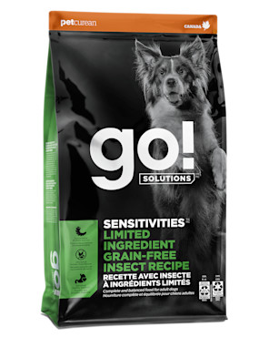 Go! Solutions Sensitivities Grain-Free Insect dry dog food