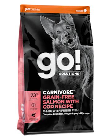 Go! Solutions Carnivore סלמון + בקלה ללא גרעינים עם מתכון בקלה דגנים