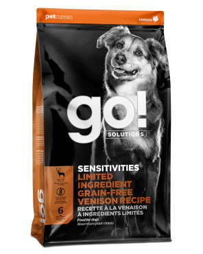 GO! SOLUTIONS SENSITIVITIES Limited Ingredient Grain-Free Venison Recipe for Dogs