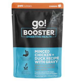 Go! Booster Digestive Health Minced Chicken + Duck Recipe with Gravy for Cats