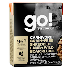 Go! Solutions Carnivore Recette à l'agneau et au sanglier effilochés sans grains