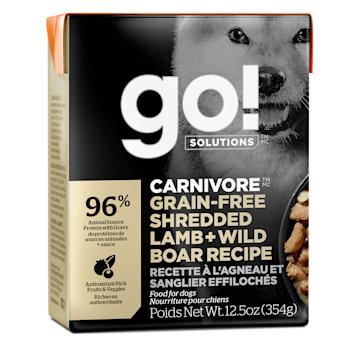 Go! Solutions Carnivore Recette à l'agneau et au sanglier effilochés sans grains