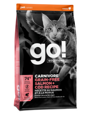 GO! SOLUTIONS CARNIVORE Grain-Free Salmon + Cod Recipe for Cats