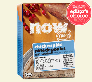 NOW FRESH Chicken Pâté with Bone Broth for Cats, Modern Cat Magazine Editor's Choice 2023