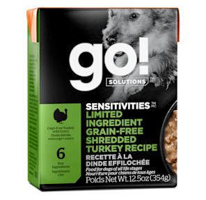 Go! Solutions Sensitivities Limited Ingredient Grain-Free Shredded Turkey Recipe for Dogs