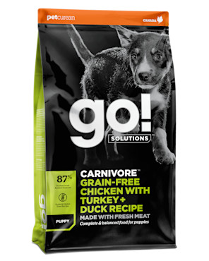 Go! Solutions Carnivore Grain-Free Chicken with Turkey + Duck Puppy Recipe